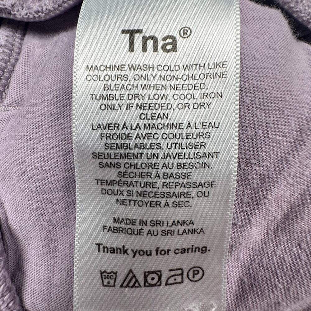 Tna Extra Fleece Sweatpants Womens Extra Small Purple Boyfriend Comfort Lounge - Picture 8 of 14